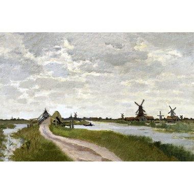  Windmills Near Zaandam- Monet 